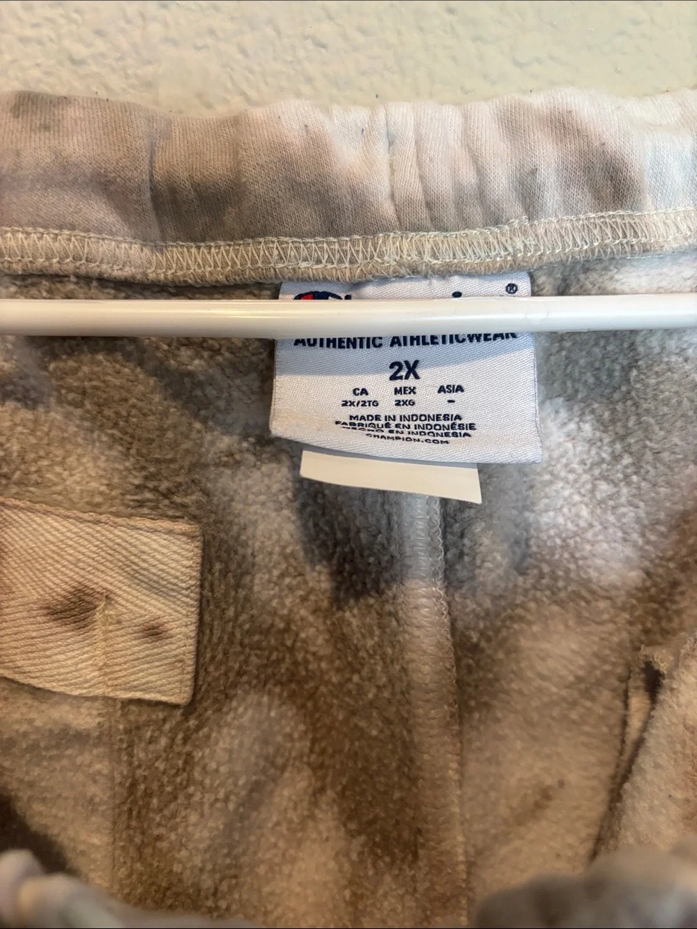 2X Champion Tie-Dye women’s Sweatpants & Hoodie SET- Taupe & Light Green